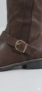 Classic Buckle Rider Boots