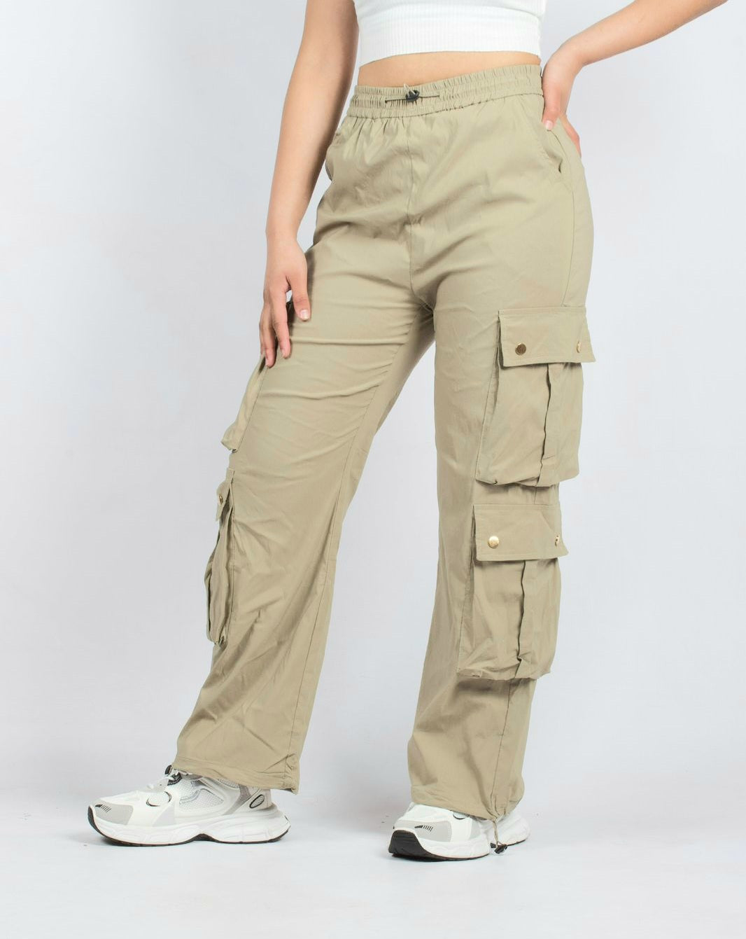 Trendy Multi-Pocket Cargo Pants for Women - W0806