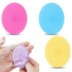Silicone Face Scrubber Random Colour 2pcs