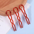 3 Pcs Set Round U-shaped Wave Hairpins