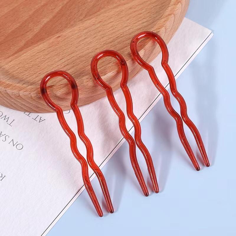 3 Pcs Set Round U-shaped Wave Hairpins