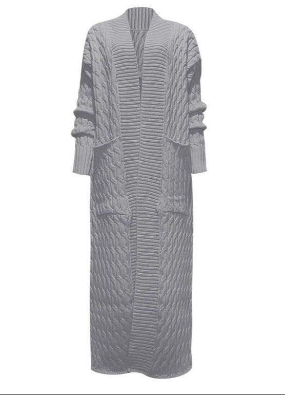 Chunky Knit Longline Cardigan – Cozy & Stylish Open Front Sweater