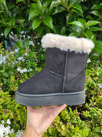 Fur Trim Winter Boots – Cozy Warm Platform Snow Boots