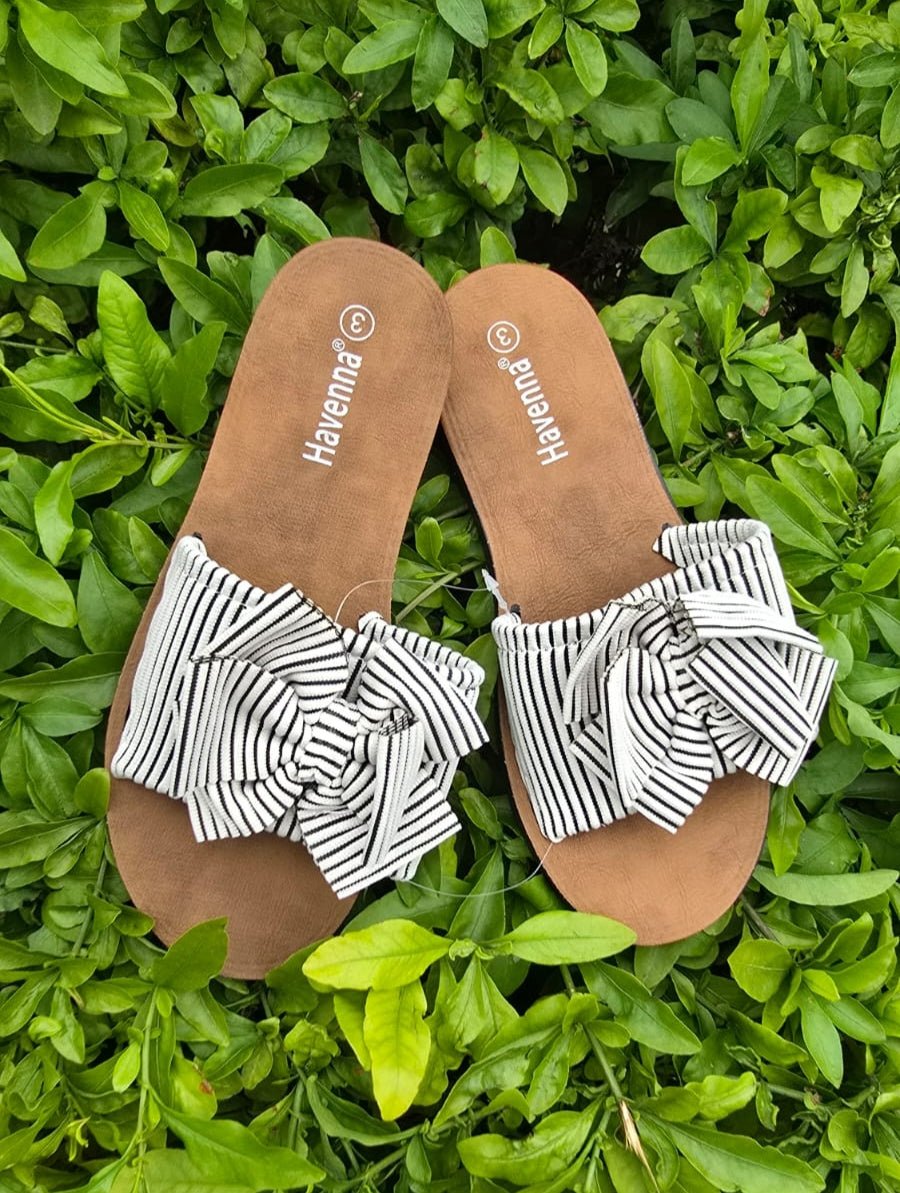 Bow Slide Sandals – Cute Slip-On Casual Flats