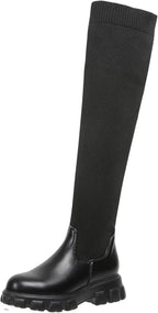 Flex Knit Platform Boots