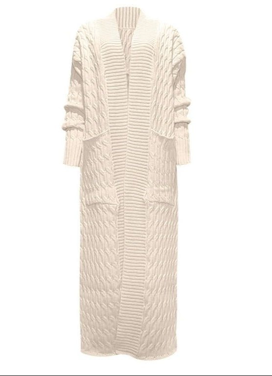 Chunky Knit Longline Cardigan – Cozy & Stylish Open Front Sweater