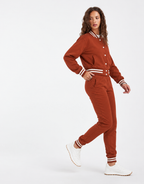 Sporty Crop Jacket and Jogger Set