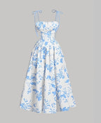 Tie Strap Sweetheart Maxi Dress