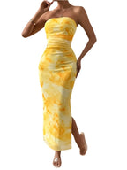 Strapless Ombre Bodycon Dress - Chic & Trendy Look for Any Event