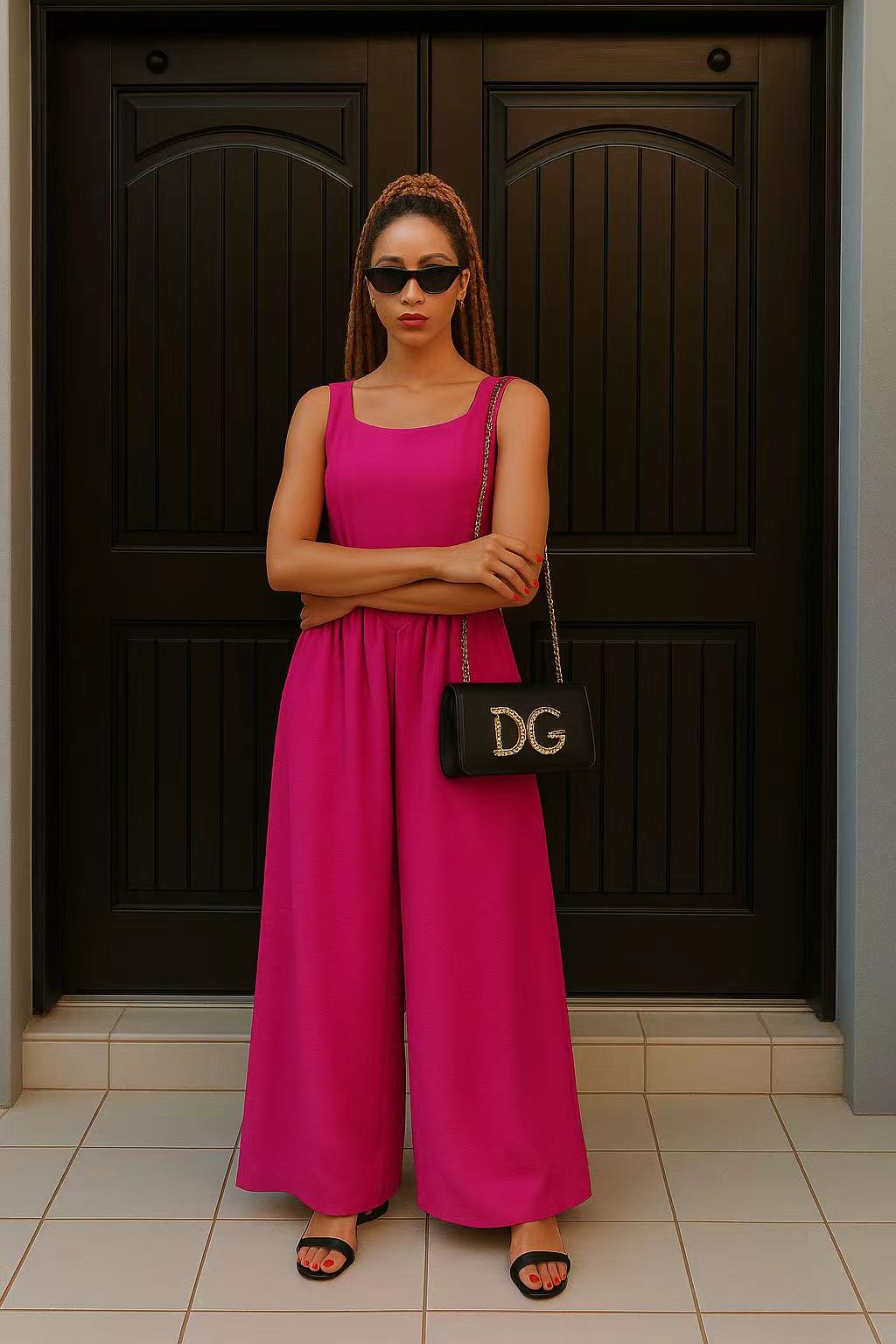 Elegant Wide-Leg Sleeveless Jumpsuit – Effortless Chic