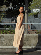 Minimalist Tie Strap Midi Dress