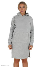 Jersey Hoodie Knee Length Dress