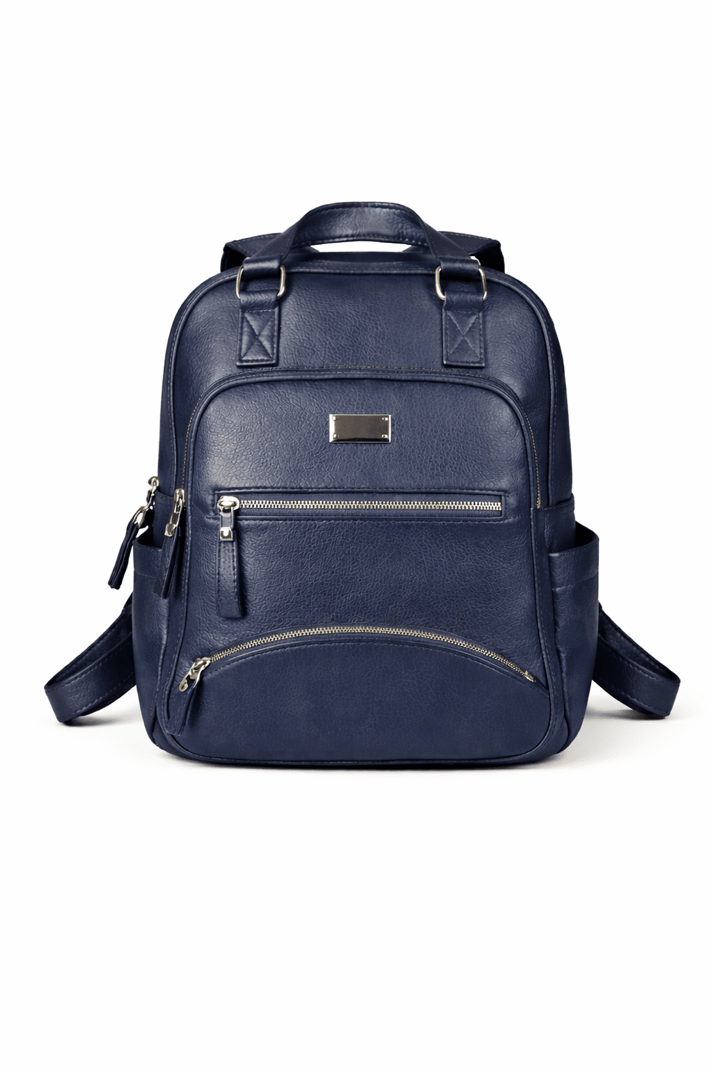 Multi-Pocket PU Leather Everyday Backpack 6082