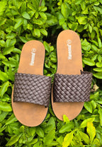 Woven Slide Sandals – Casual Slip-On Summer Flats
