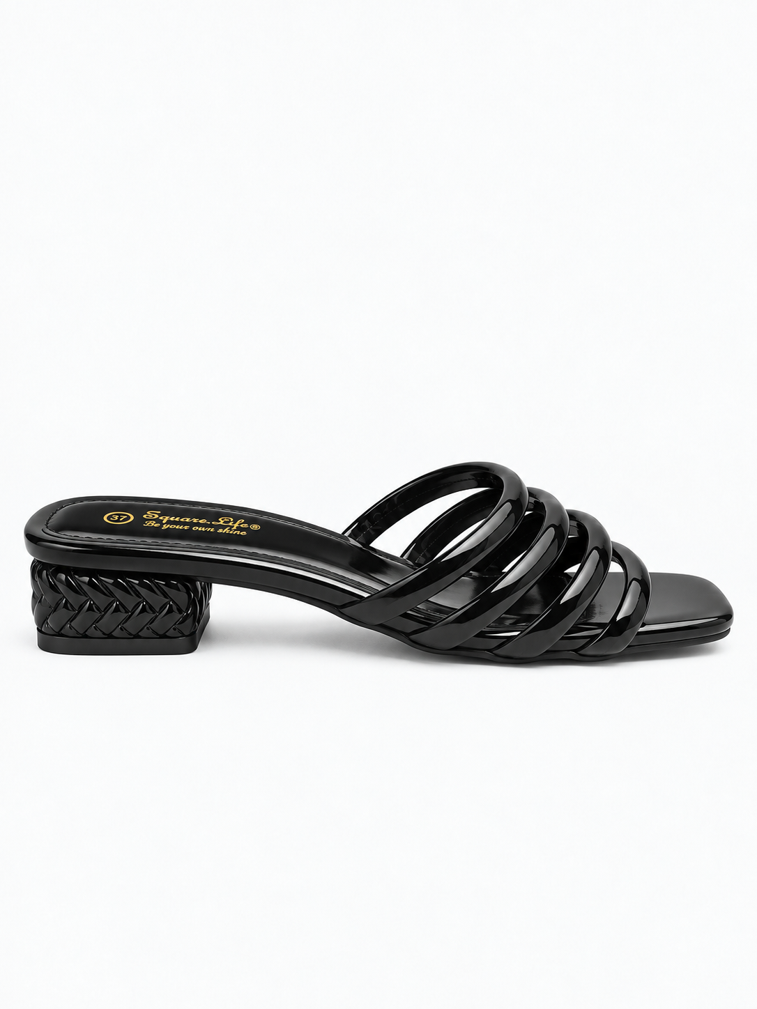 Riviera Strappy Square-Toe Heel Sandals