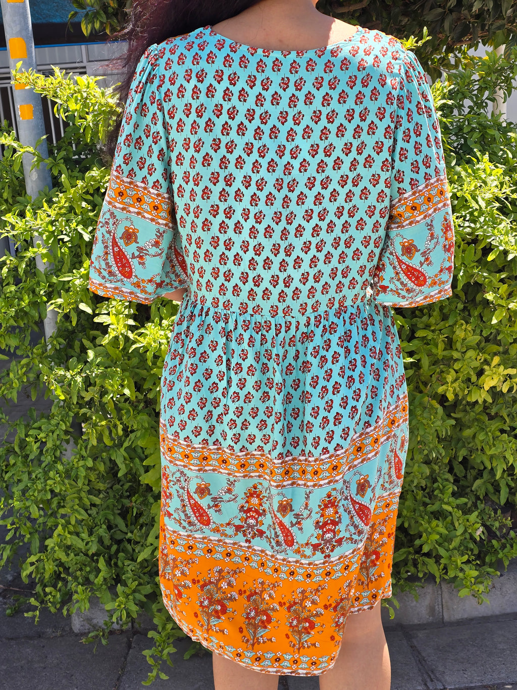 Boho Print Women's Mini Dress