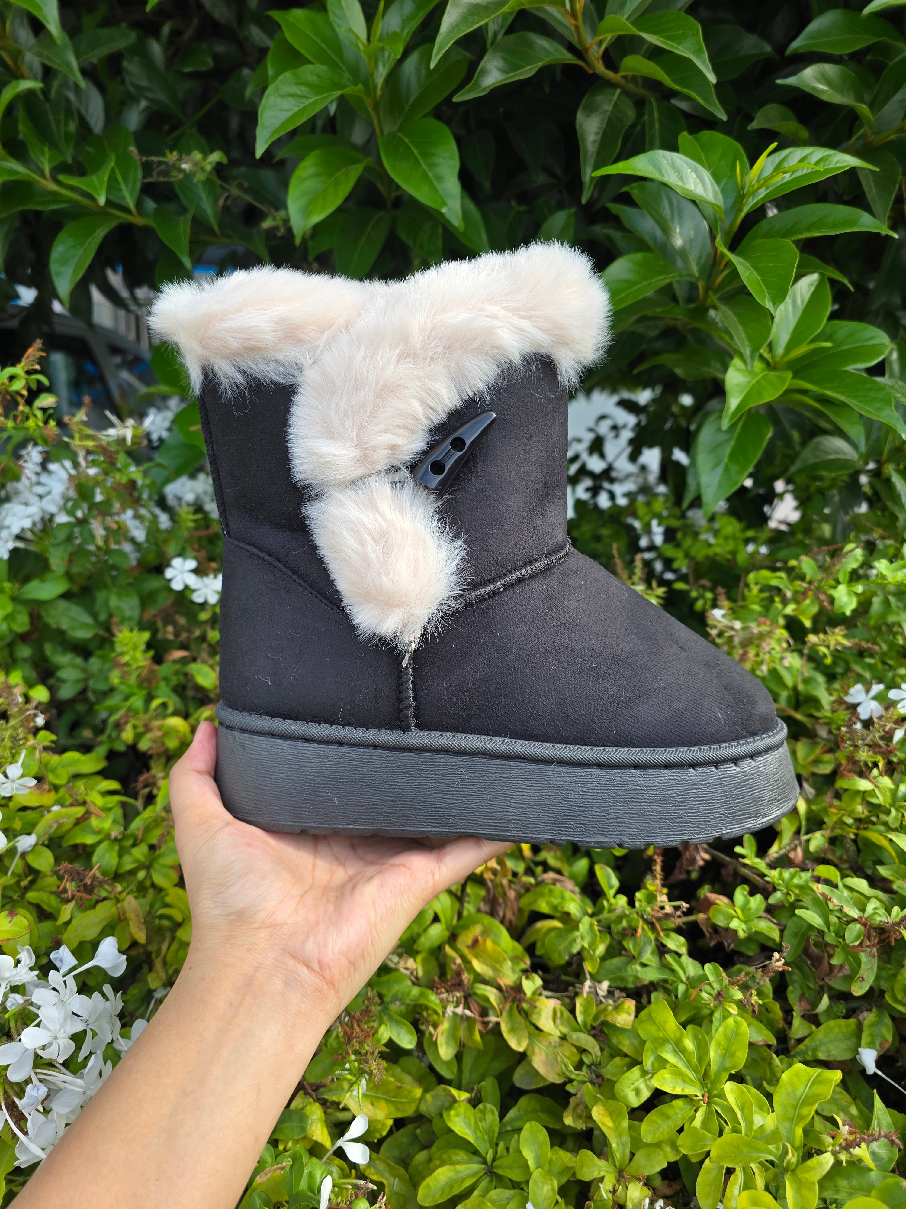 Fur Trim Winter Boots – Cozy Warm Platform Snow Boots