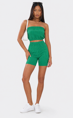 Women's Tube Top and Biker Shorts Set