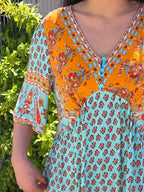 Boho Print Women's Mini Dress