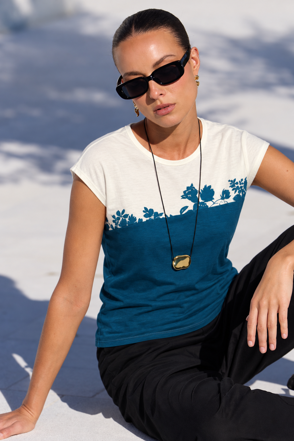 Floral Summer Printed Short T-Shirt