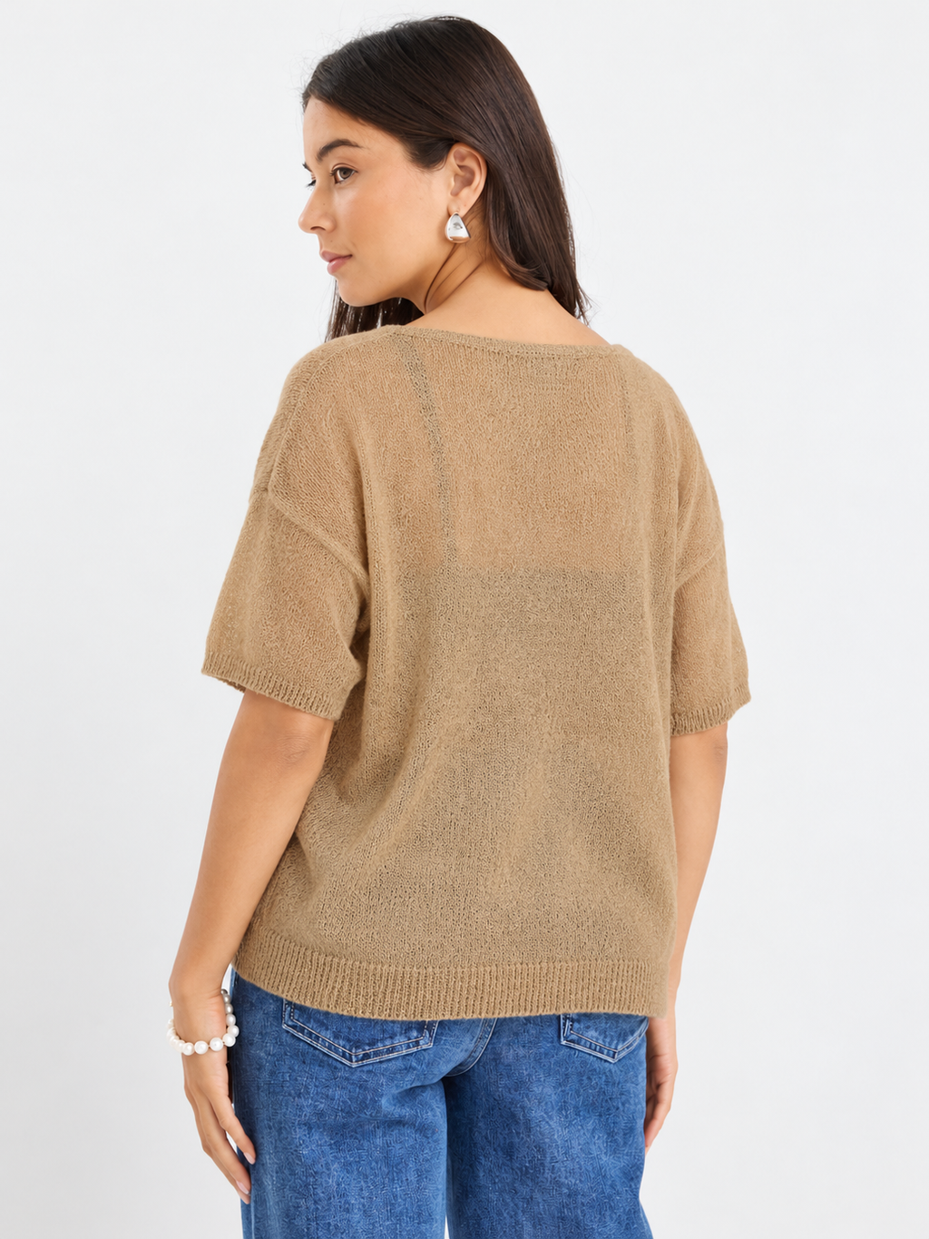 Airy Sheer Relaxed-Fit Top
