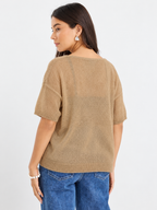 Airy Sheer Relaxed-Fit Top