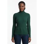 Long-Sleeve Ribbed Turtleneck Sweater