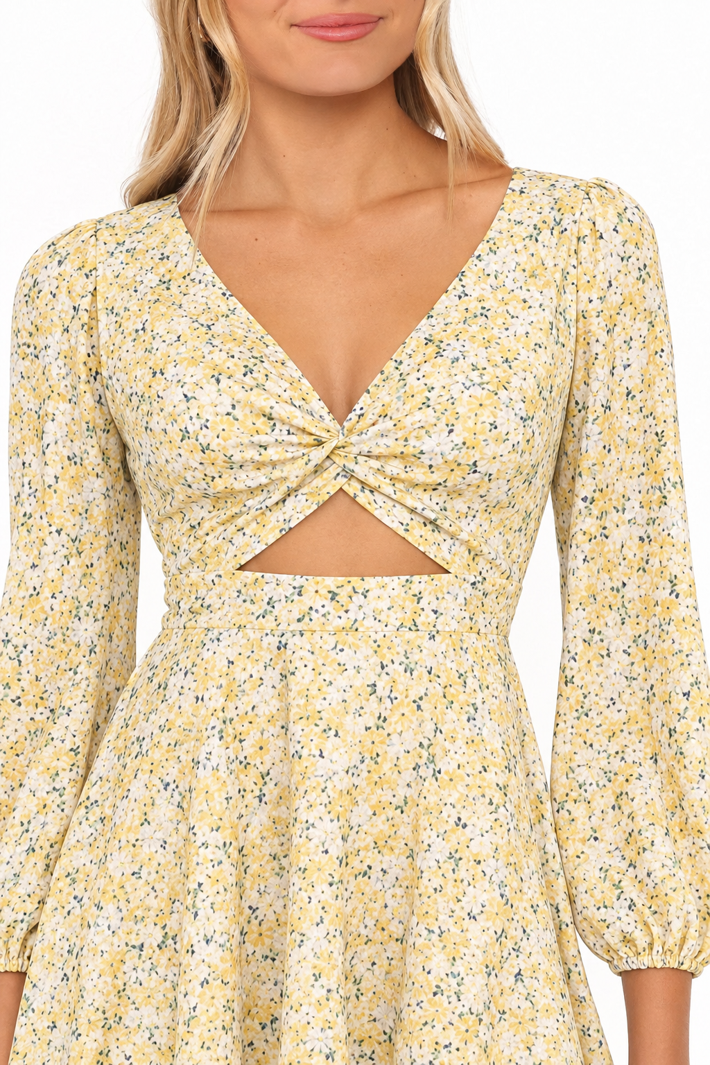 Bloom Cutout Floral Mini Dress