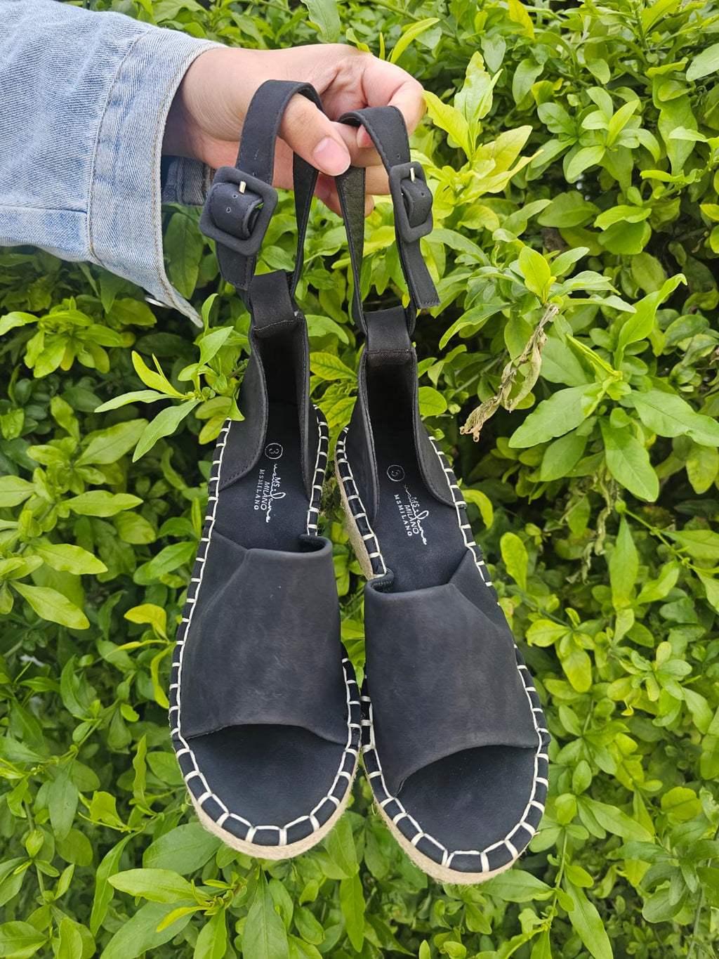 Espadrille Wedge Sandals – Peep Toe Ankle Strap Heels