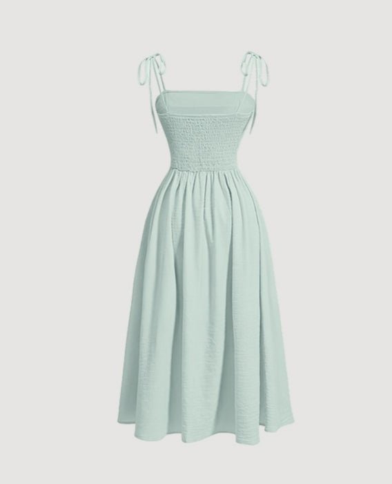 Minimalist Tie Strap Midi Dress