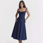Elegant Sleeveless Midi Dress