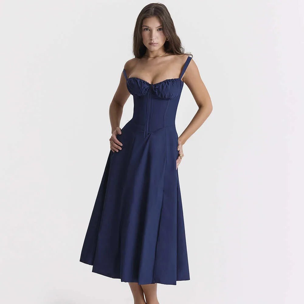 Elegant Sleeveless Midi Dress