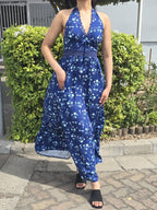 Floral Halter Maxi Dress