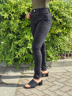 Black Skinny Fitted Denim Jeans - DYQ-388