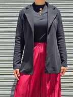 Black Lapel Collar Blazer