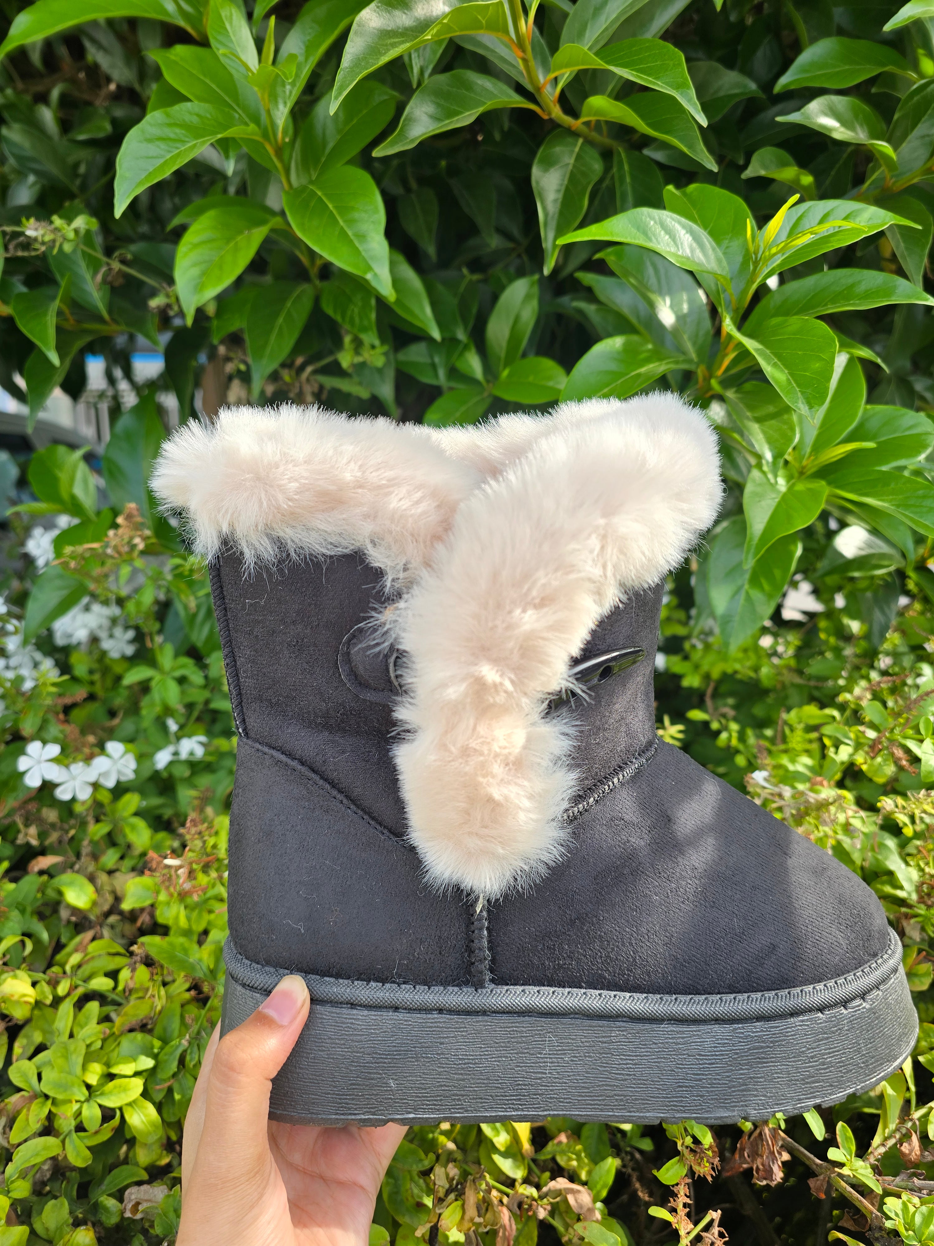 Fur Trim Winter Boots – Cozy Warm Platform Snow Boots