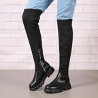 Flex Knit Platform Boots