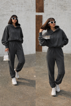 Unique Silhouette Oversized Hoodie & Jogger Set