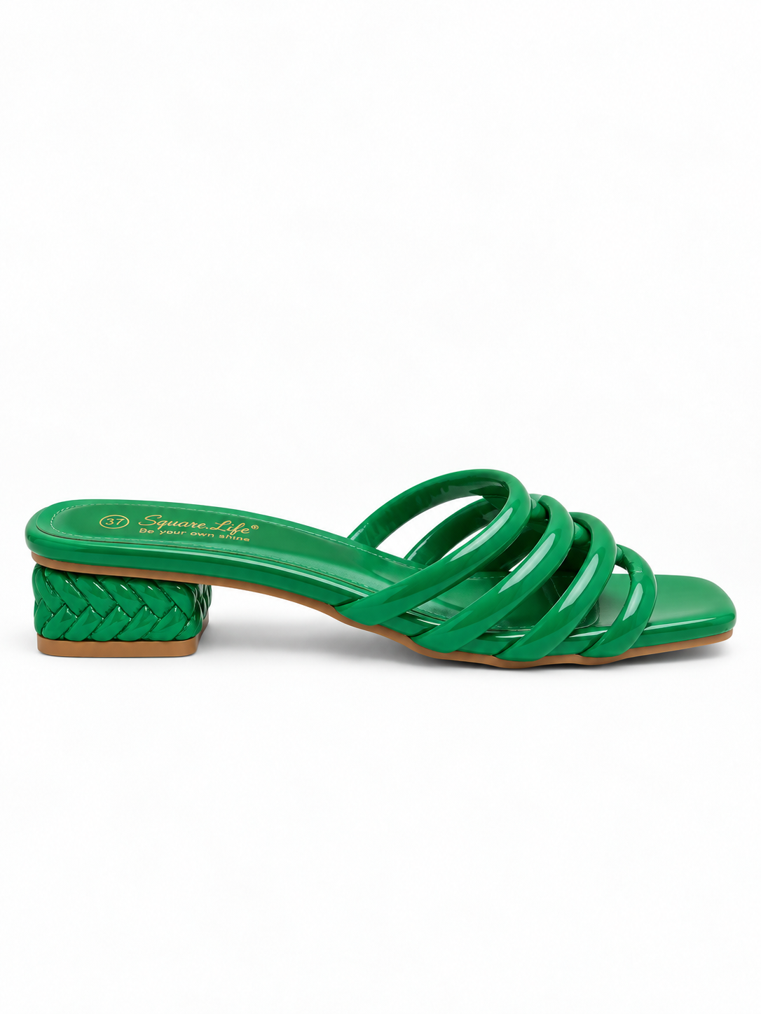 Riviera Strappy Square-Toe Heel Sandals
