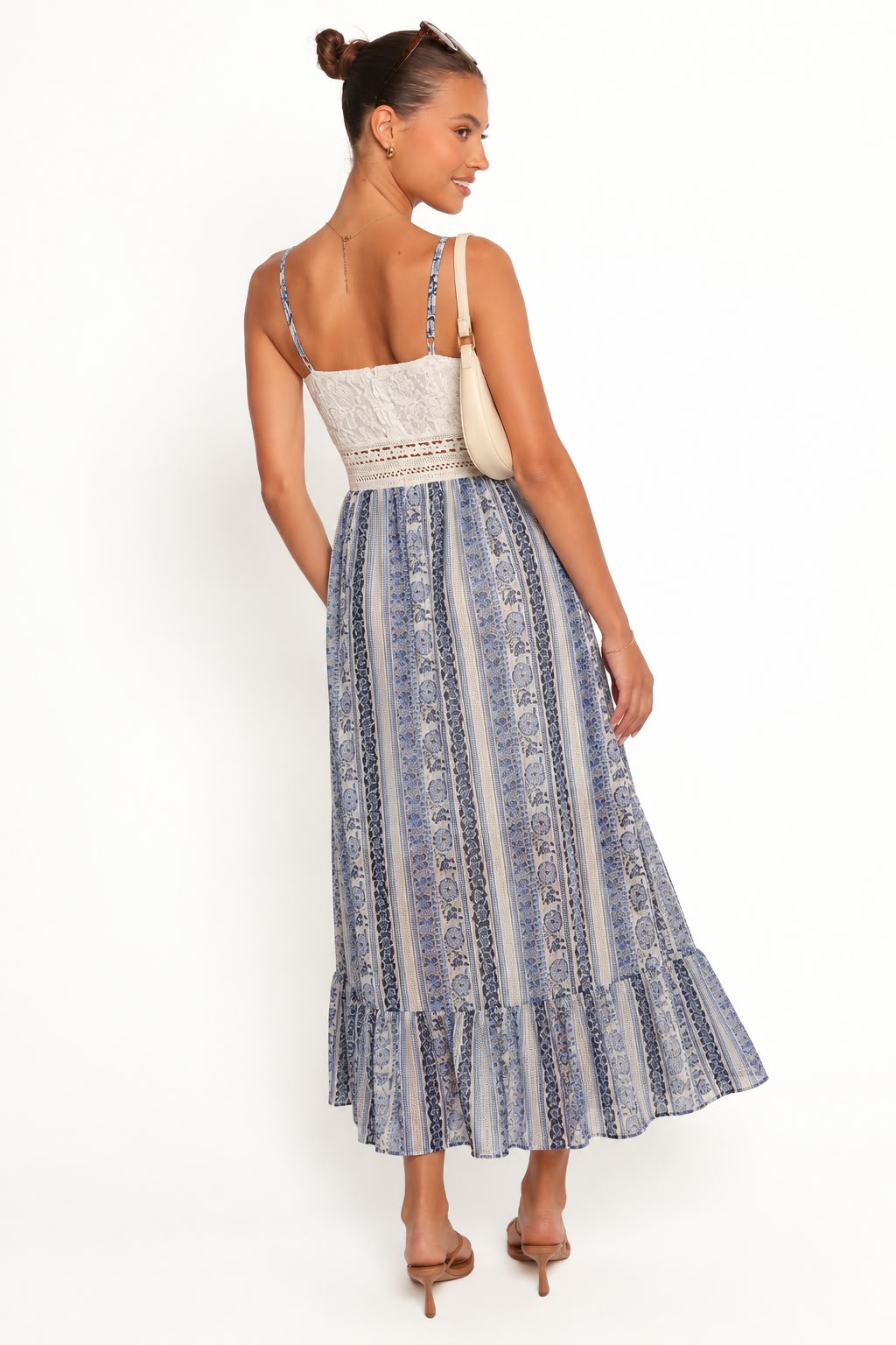 Floral Dress With Lace Top