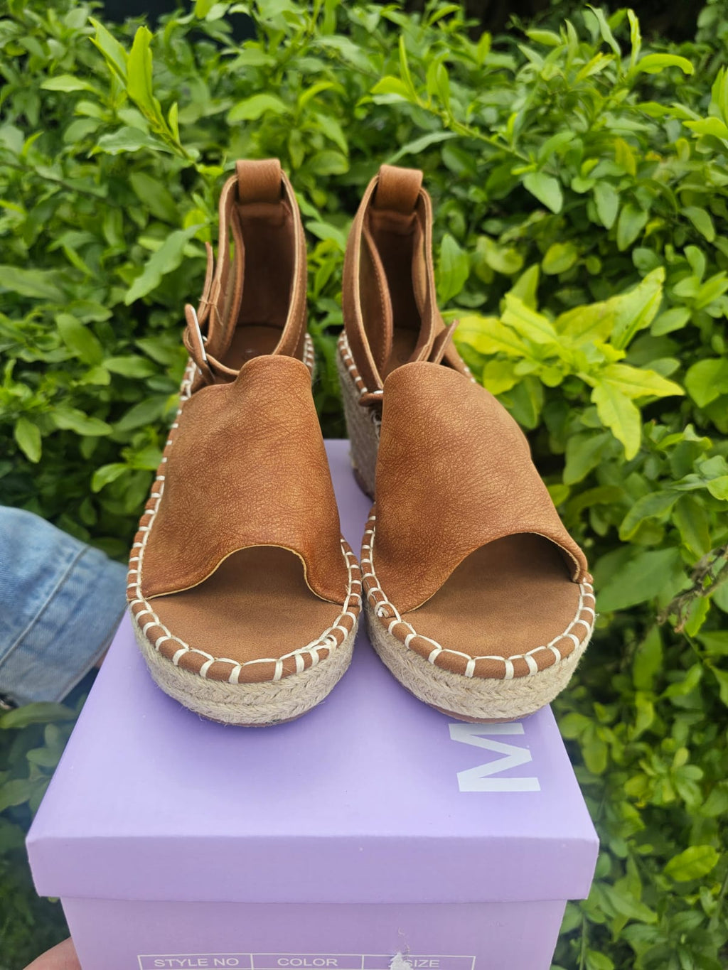 Espadrille Wedge Sandals – Peep Toe Ankle Strap Heels