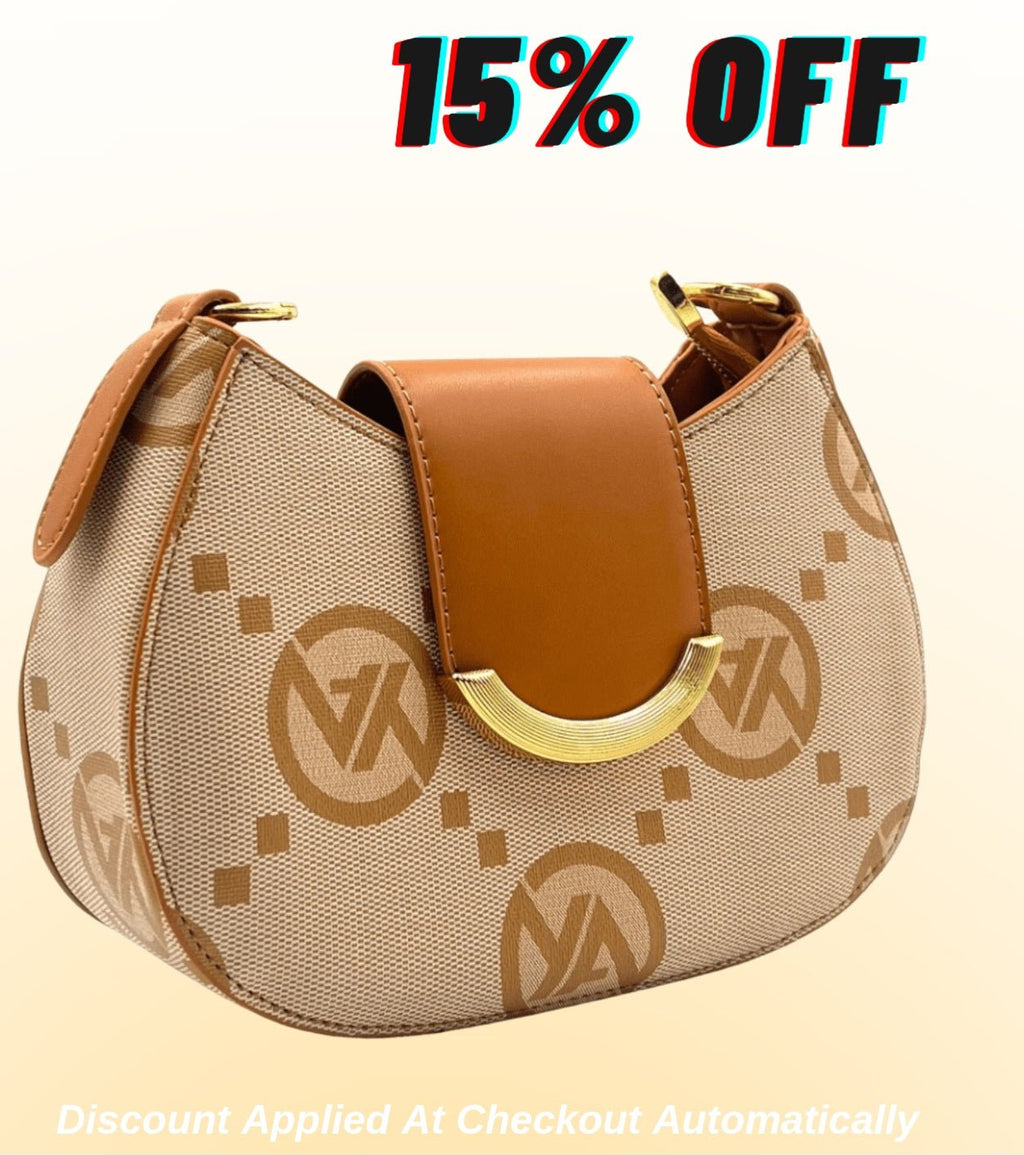 Graphic Letter Oval Sling Bag