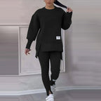 Casual Sweatshirt & Leggings Two-Piece Set for Women