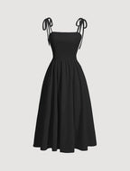Minimalist Tie Strap Midi Dress