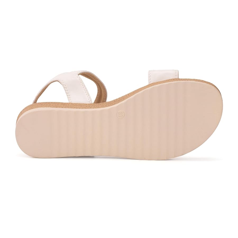Women’s V-Strap Platform Sandals with Buckle