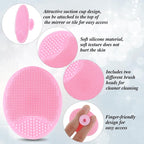 Silicone Face Scrubber Random Colour 2pcs