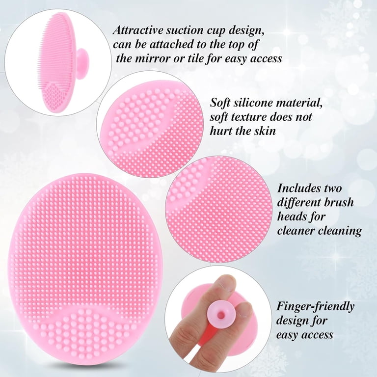 Silicone Face Scrubber Random Colour 2pcs