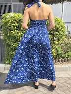 Floral Halter Maxi Dress