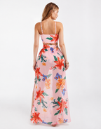 Floral Ruffle Bikini Three Piece Set