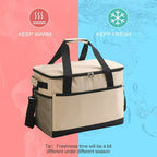 Large 15.6L Insulated Lunch Bag – Multi-Pocket Cooler - LX19